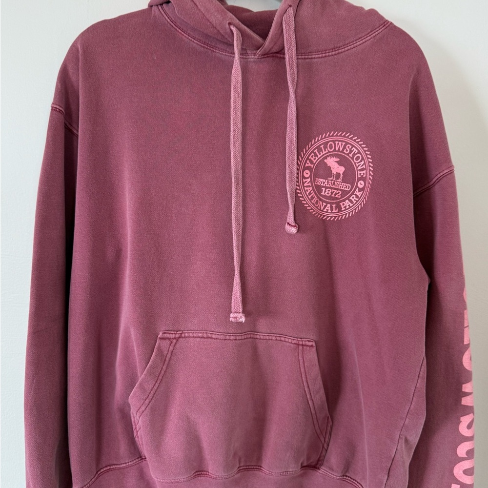 Vintage Graphic Pink Hoodie